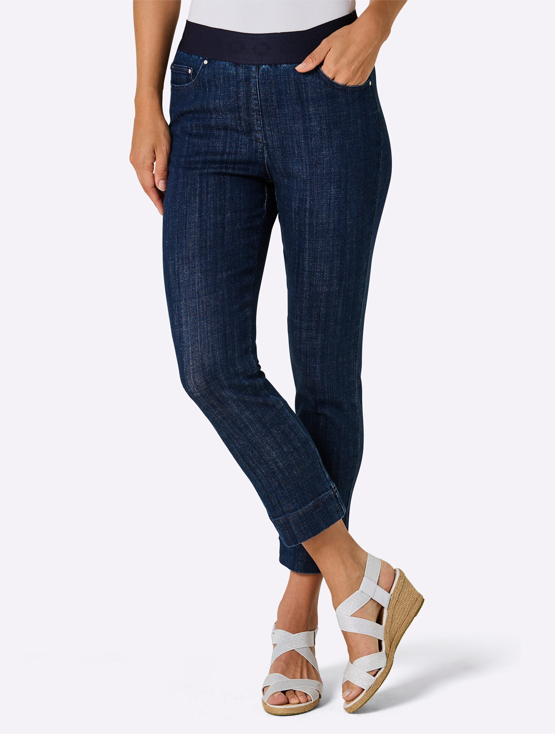 creation L Jeansshorts Lyocell-Mix-Jeans komfortabel