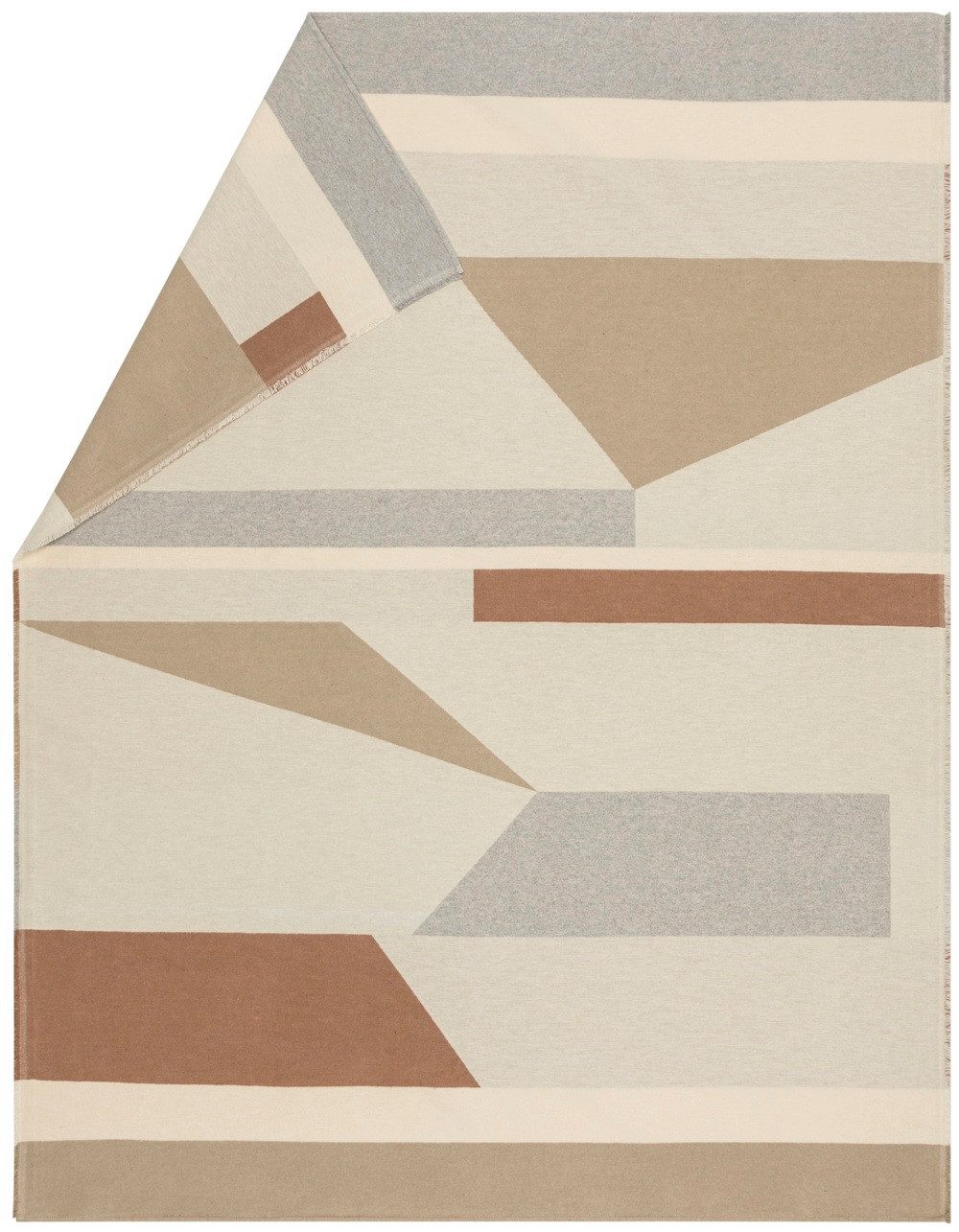 Wohndecke Luca 'Urban Shapes' 140 x 200 cm Natur, DAVID FUSSENEGGER