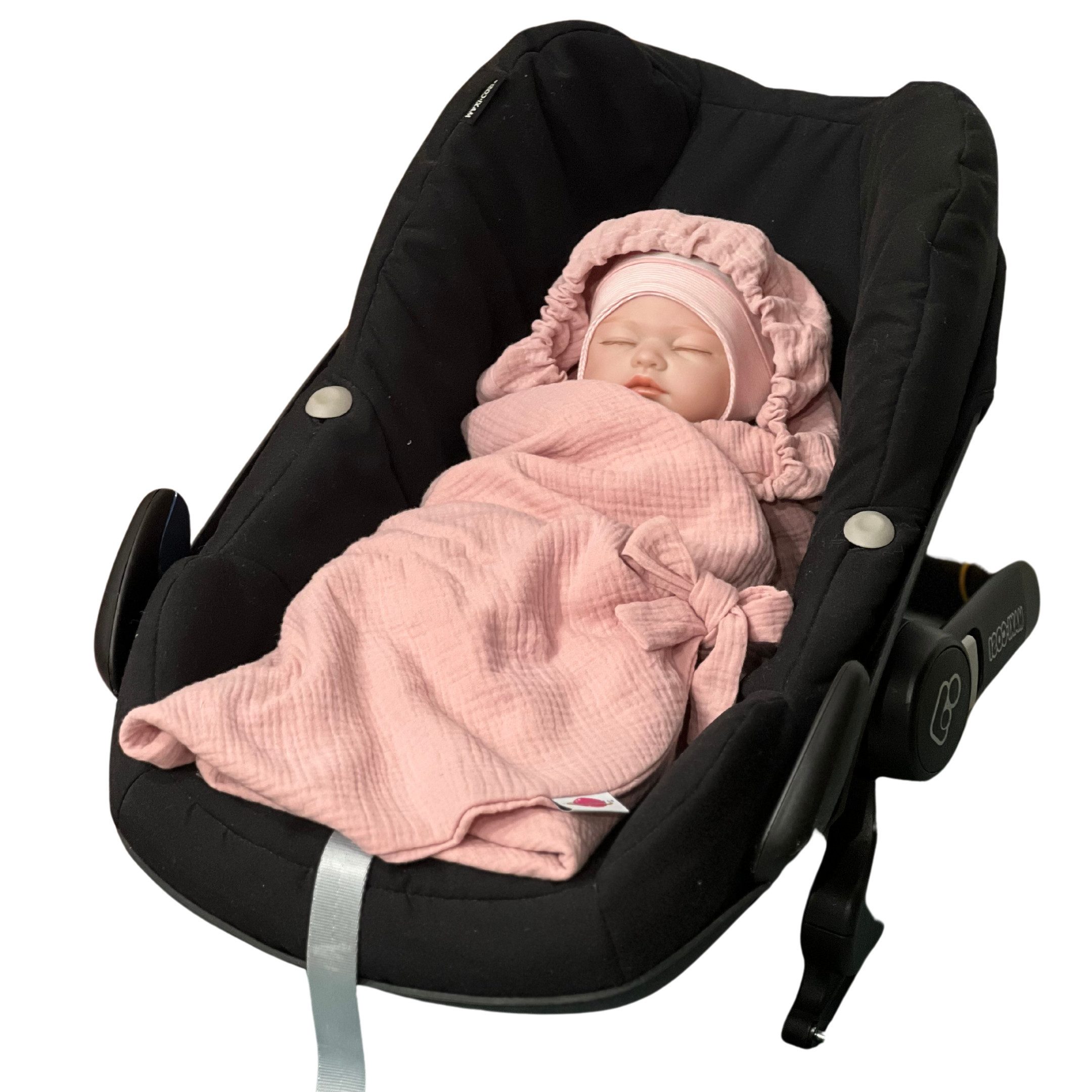 Einschlagdecke Baby Musselin Sommer Einschlagdecke für Babyschale