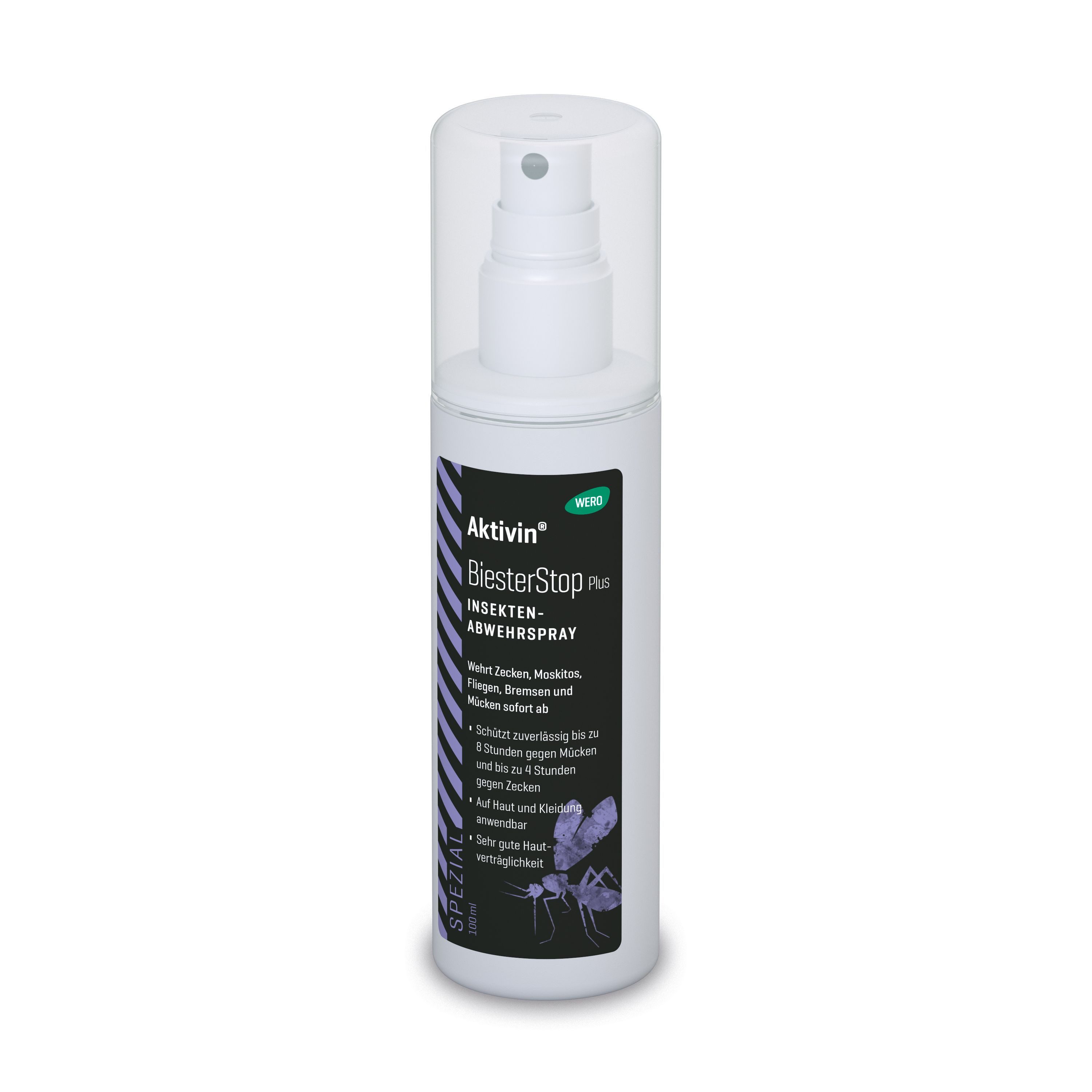Aktivin® Insektenschutz-Spray BiesterStop Plus Insektenabwehrspray gegen Mücken & Zecken, 100 ml