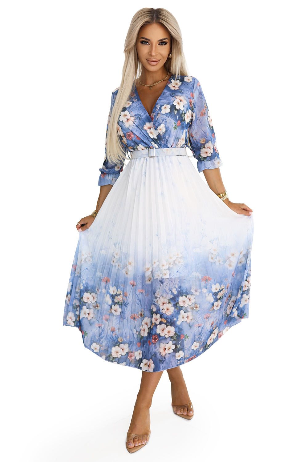 Numoco Sommerkleid Luftiges Midikleid Blumen Maxikleid günstig online kaufen