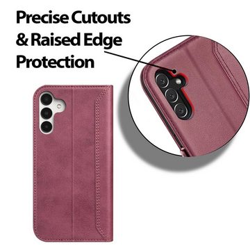 CoolGadget Handyhülle Book Case Elegance Tasche für Samsung Galaxy A14 5G 6,8 Zoll, Hülle Magnet Klapphülle Flip Case für Samsung A14 5G Schutzhülle