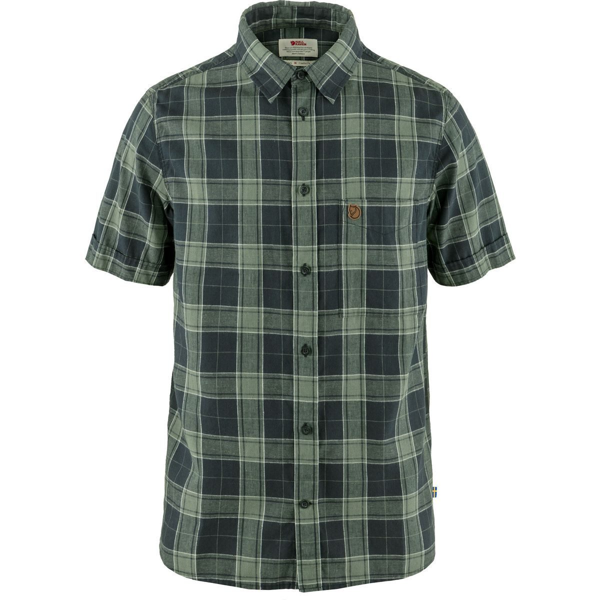 Fjällräven Kurzarmshirt övik Travel Shirt SS M Luftiges Reisehemd aus Hanf-Mix, ideal für heiße Tage und tropische