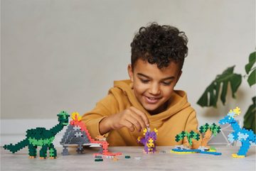 PLUS-PLUS Spielbausteine Kreativ Bausteine Dinosaurier, (600 St), Made in Europe