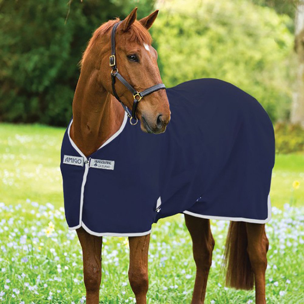 Horseware Pferde-Abschwitzdecke Horseware Amigo Jersey Cooler - navy/silver