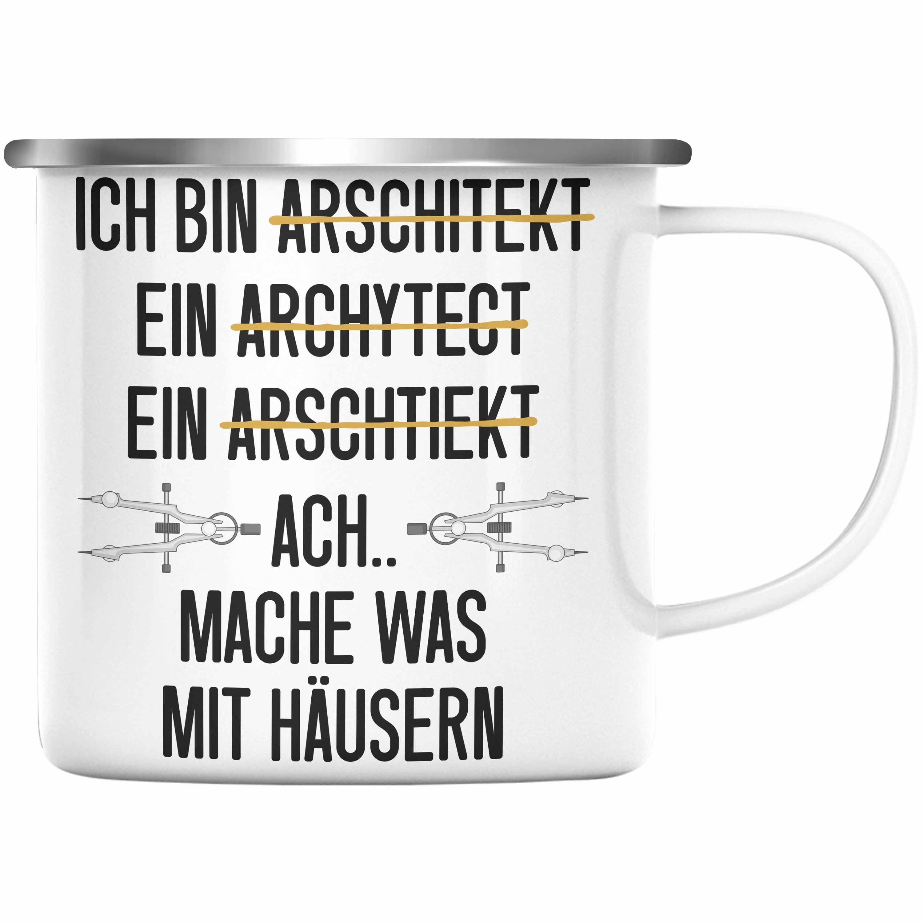 Trendation Thermotasse Trendation Architekt Geschenk Emaille Tasse
