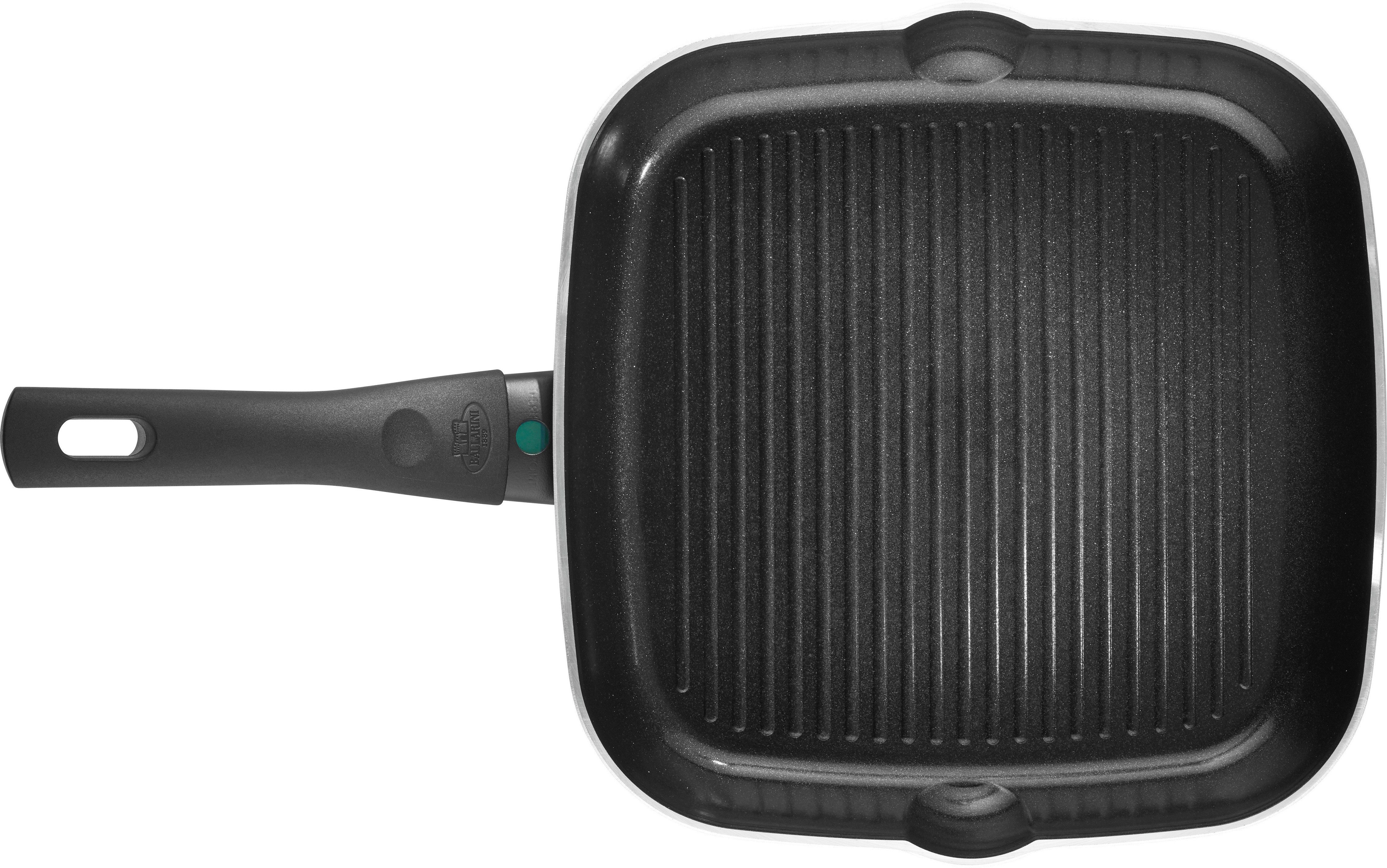 BALLARINI Grillpfanne Ledro, Aluminium (1-tlg), Keramikbeschichtung, recyceltes Aluminium, Thermopoint, Made in Italy