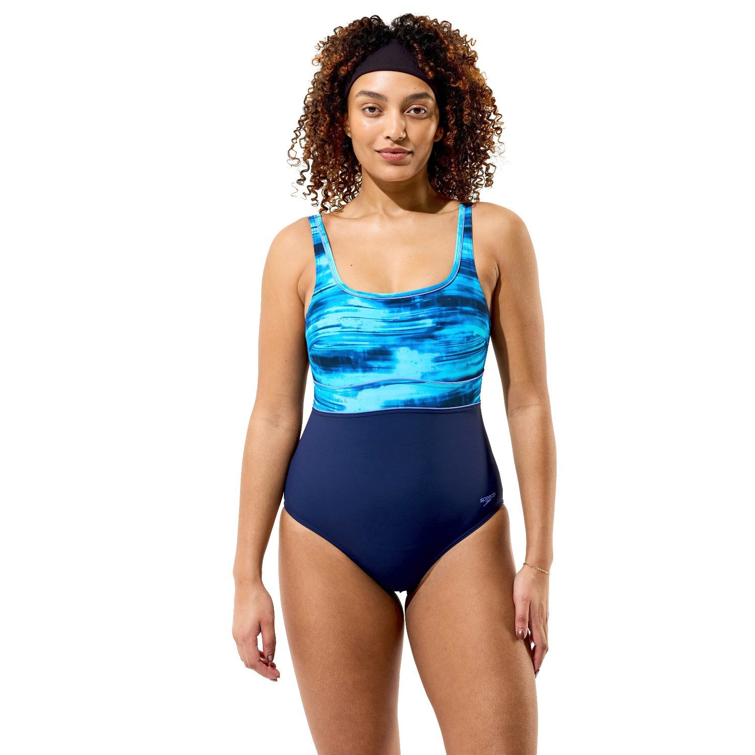 Speedo Badeanzug Print Contour Eclipse Badeanzug mit Sharping Effekt