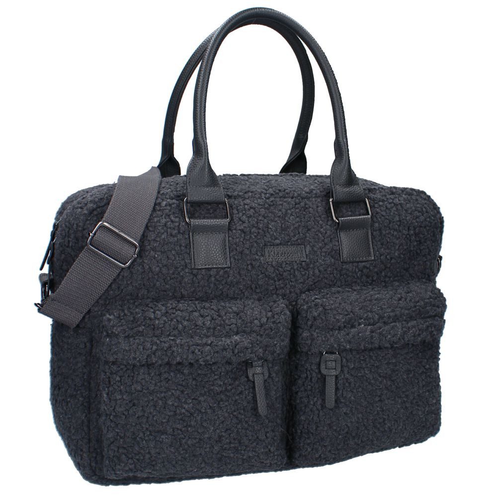Vadobag Wickeltasche Große Graue Baby Teddy Wickeltasche mit Wickelunterlage Kidzroom