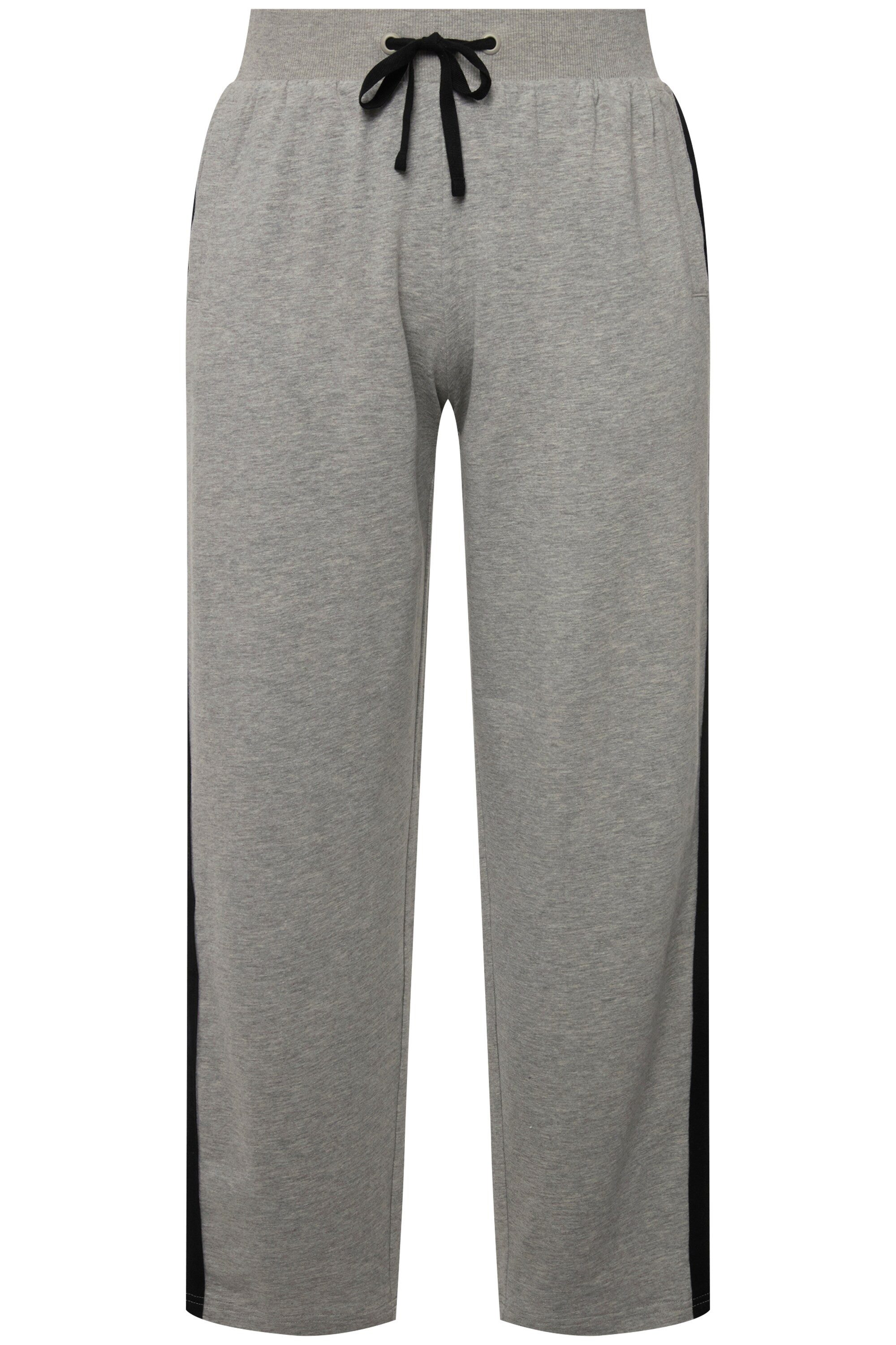 Ulla Popken Funktionshose Jogginghose Seitenstreifen Elastikbund Taschen günstig online kaufen