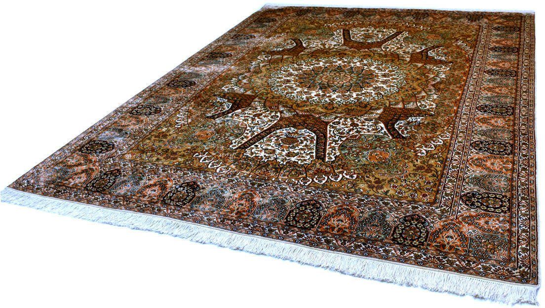 Seidenteppich KASHAN 205 von KAYOOM - KAYOOM