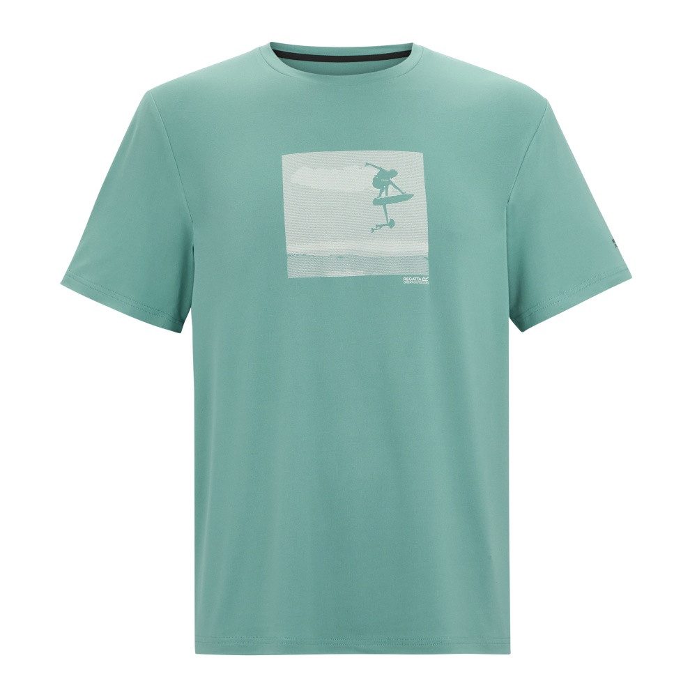 Regatta T-Shirt Regatta Fingal Stretch T-Shirt mit Graphic-Print für Herren