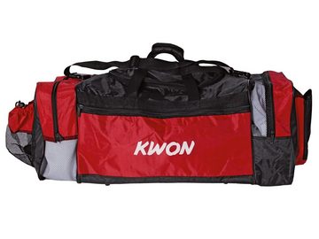 KWON Sporttasche Evolution schwarz rot 70 cm Taekwondo TKD Trainingstasche (Lieblingstasche, 2 Farben), Sehr viele praktische Fächer, geräumig, Nassfach