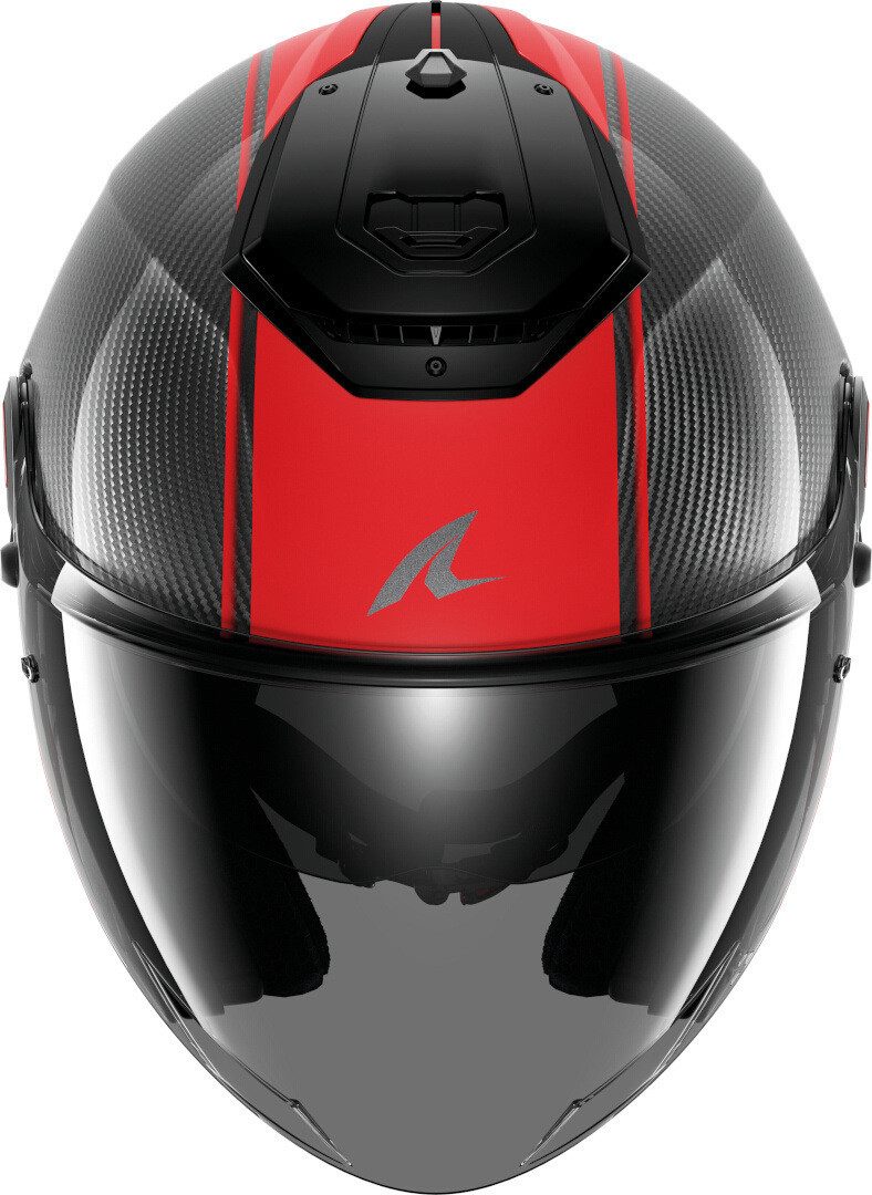 SHARK HELMETS Motorradhelm SHARK RS Jet CARBON Skin schwarz rot