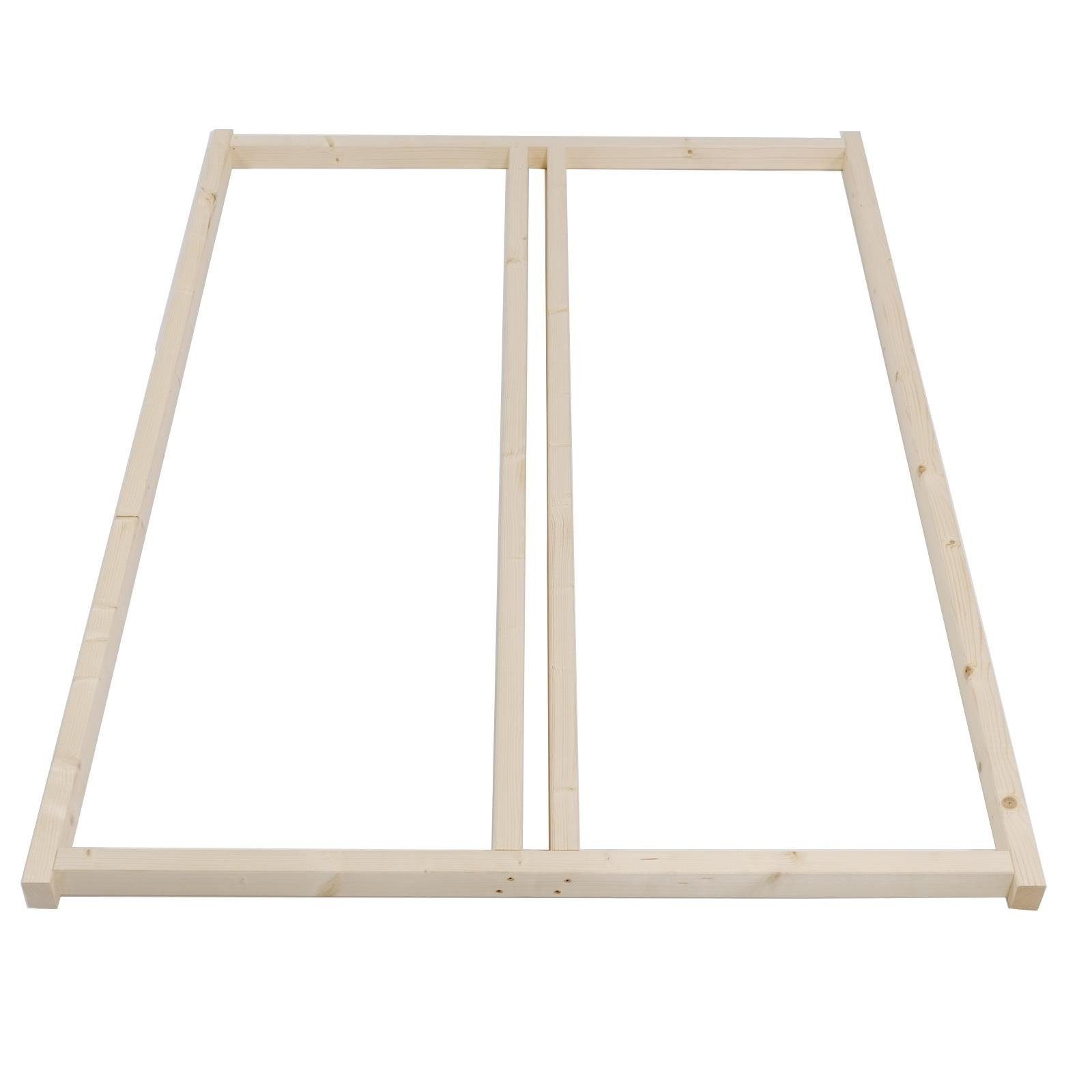 Rollrost Auflagerahmen für Lattenrost Rollrost für alle Betten ohne Auflager, TUGA-Holztech, Breite 70 80 90 100 120 140 160 180 200 Länge 140 190 200 210 220