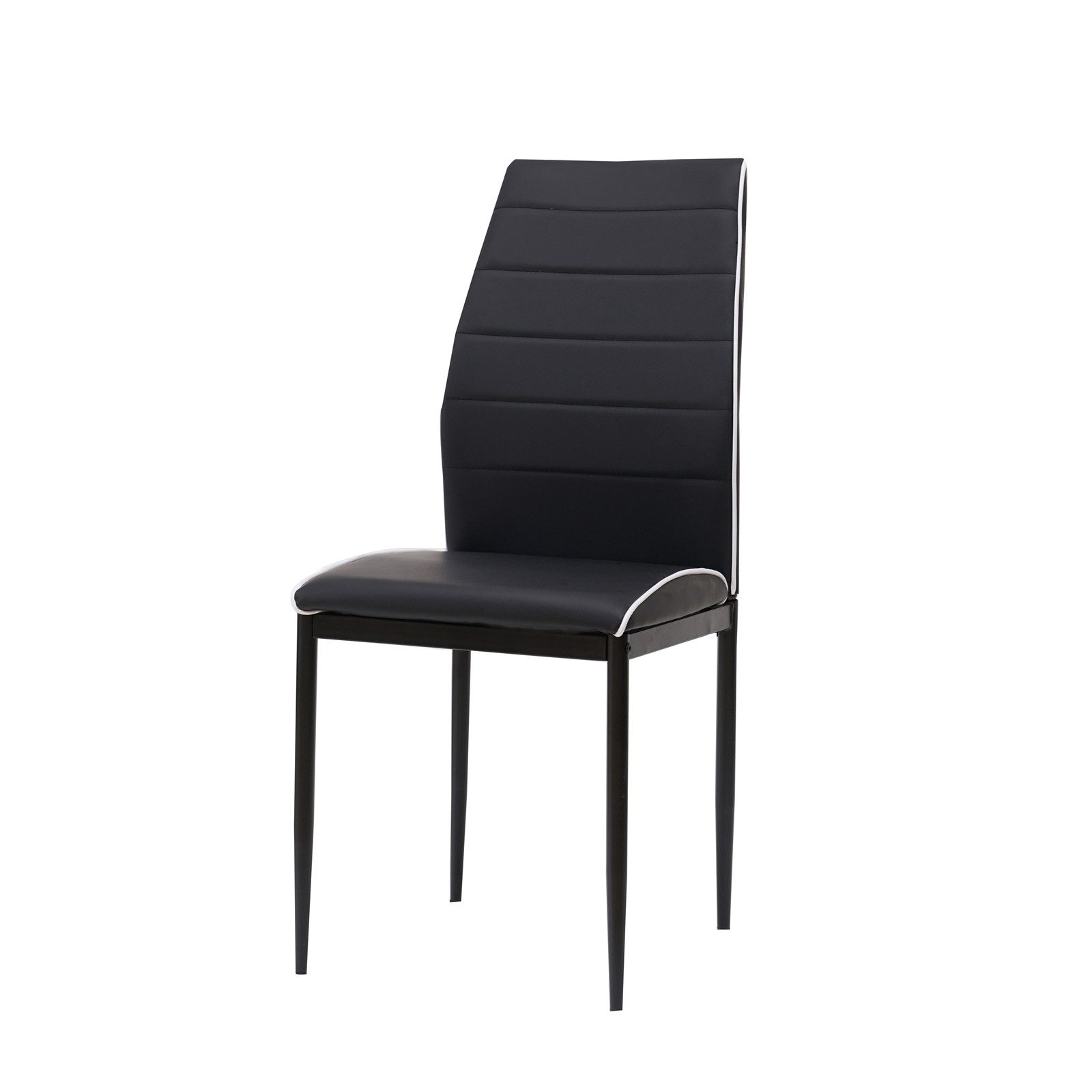 HTI-Living Esszimmerstuhl Stuhl Madison PU Schwarz (Stück, 1 St), Esszimmerstuhl Kunstleder