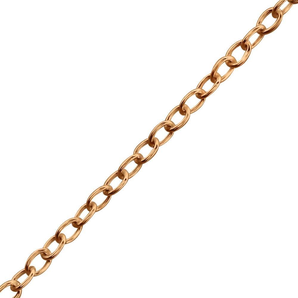 BUNGSA Ketten-Set Kette lang Rosegold aus 925 Sterling Silber Damen (1-tlg), Halskette Necklace | Halsketten