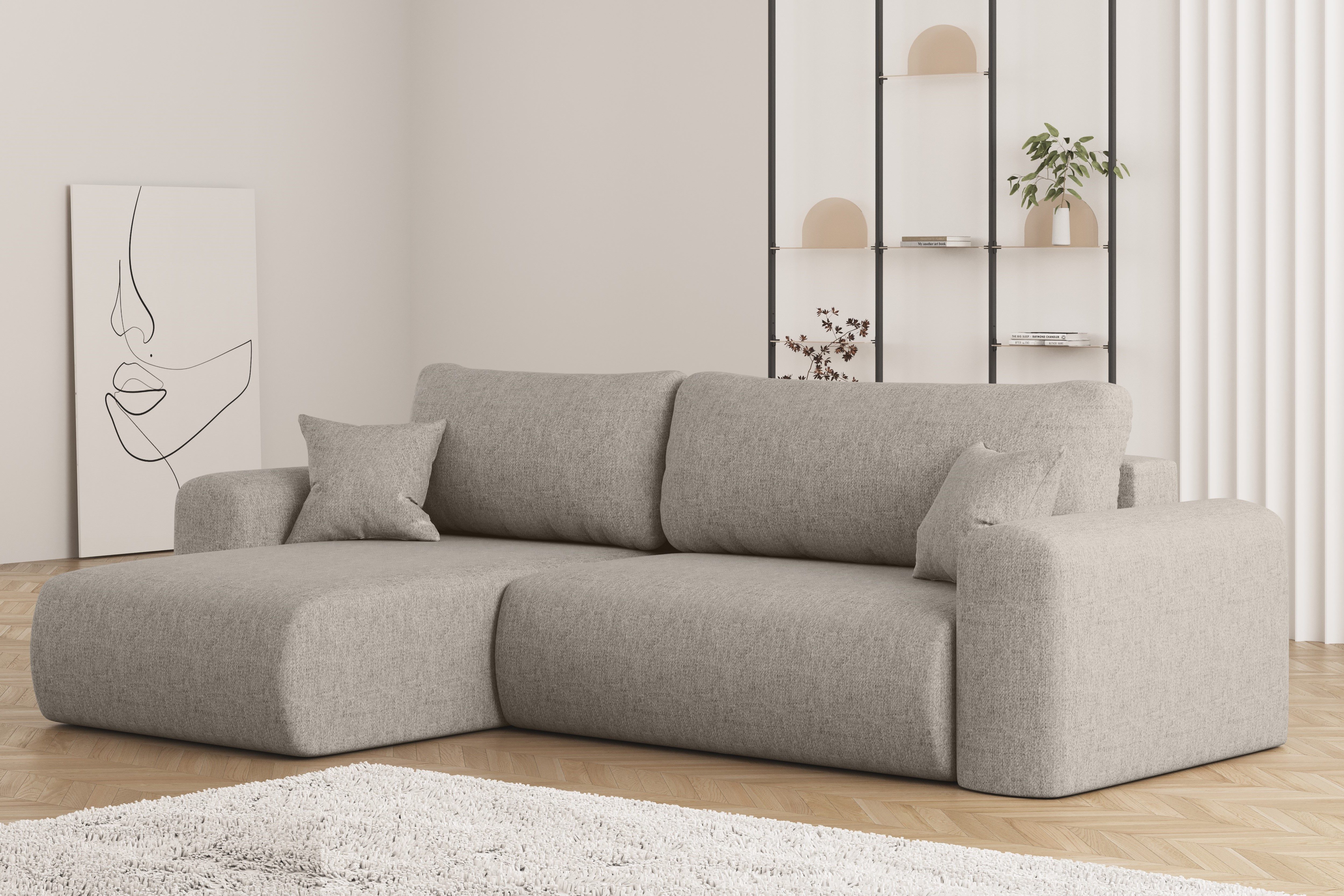 Kaiser Möbel Ecksofa Ecksofa mit Schlaffunktion günstig online kaufen