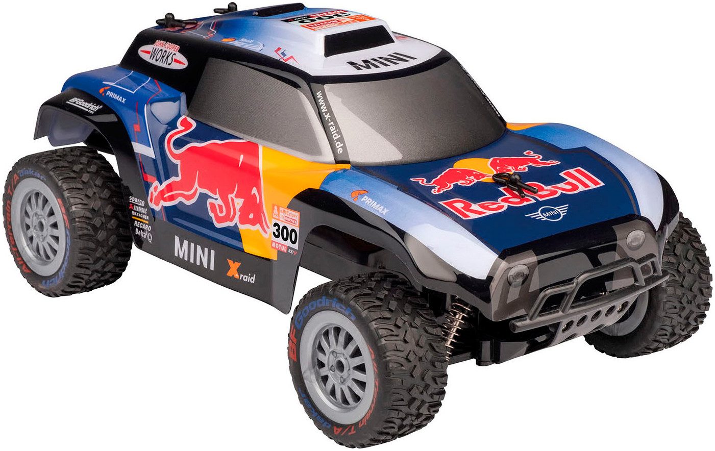 Happy People RC-Buggy Mini Cooper JCW X-Raid Red Bull, mit Fernbedienung