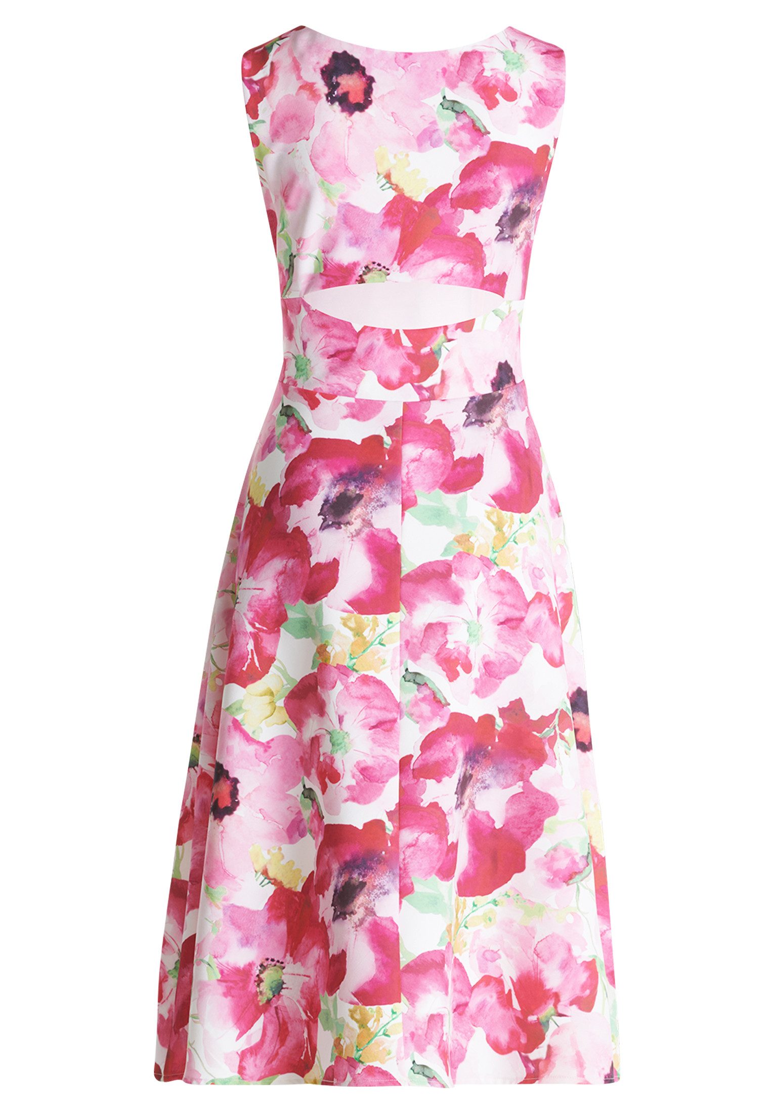 Vera Mont Cocktailkleid Damen mit Blumenprint Cut-Outs