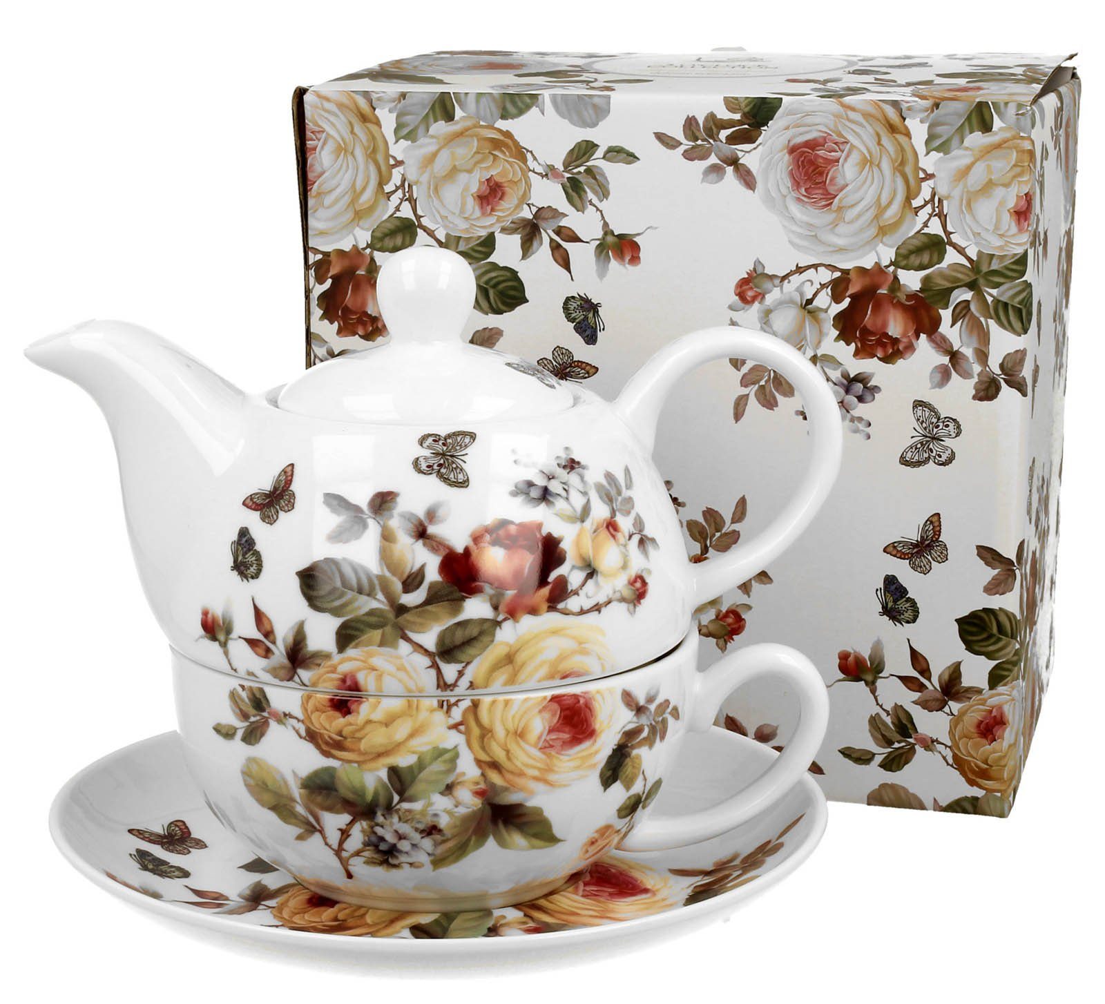 Dark-Desires Teekanne »Duo Set Tea for one vintage Flowers Zahra«