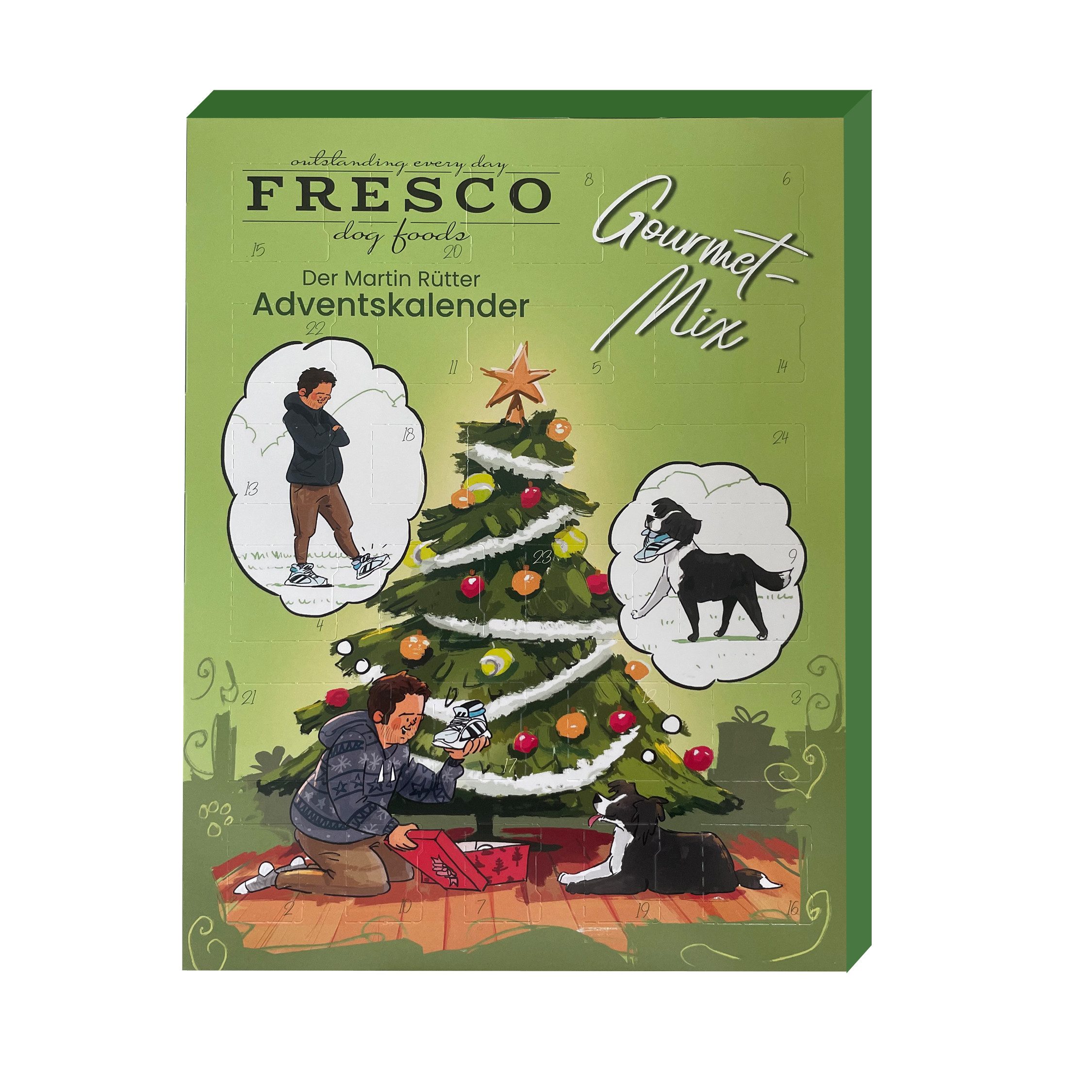 Fresco Dog Hunde-Adventskalender Martin Rütter Adventskalender 2026 für Hunde (Packung), Getreidefrei, viele Sorten & hoher Fleischanteil