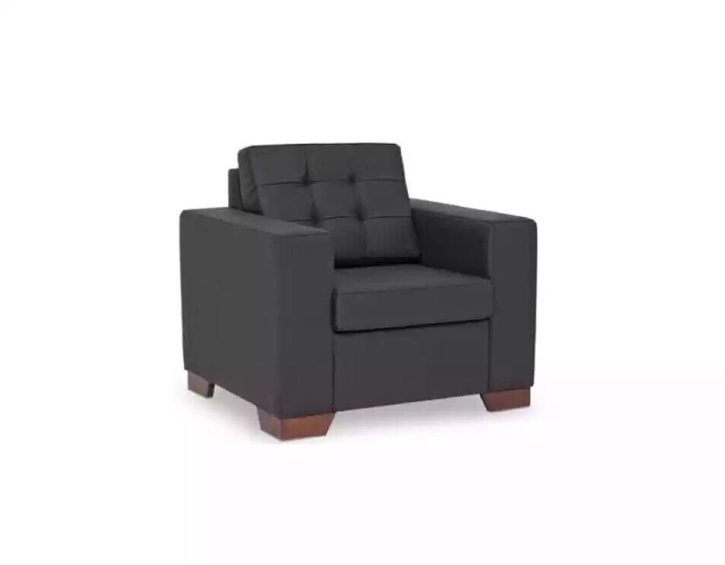 JVmoebel Sessel Sessel Büromöbel Luxus Schwarz Sitz Polstersessel Arbeitzimmer (1-St), Made in Europa