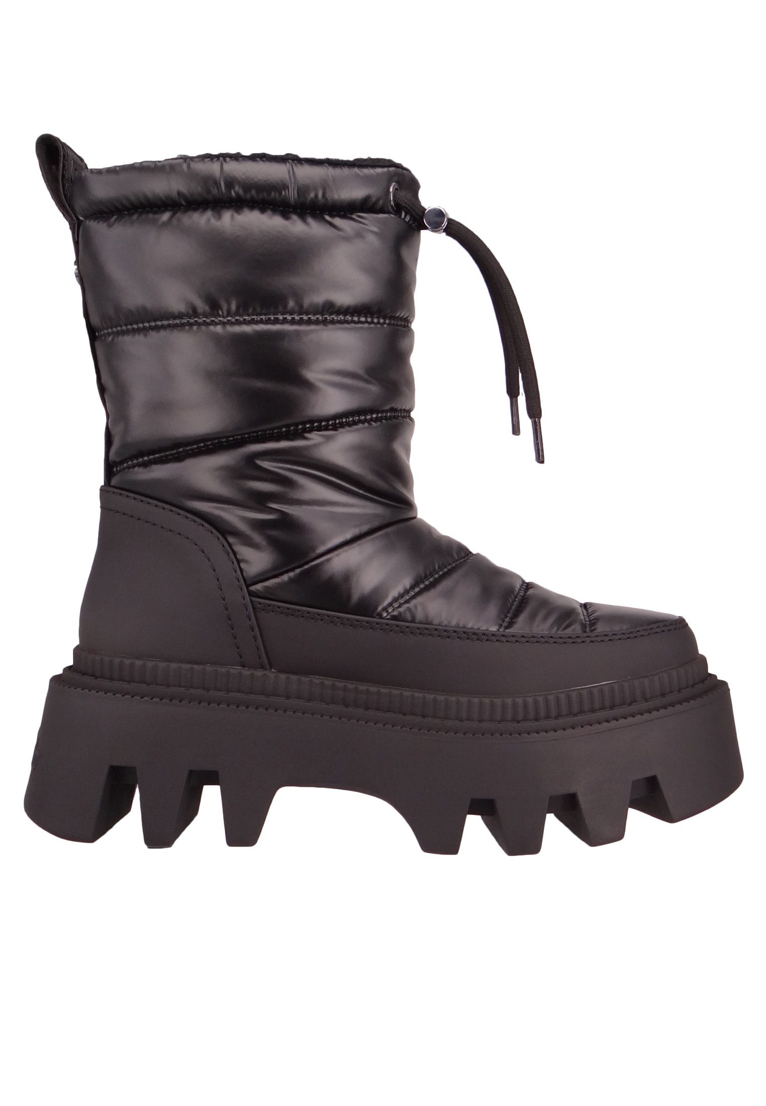 Buffalo 1622359 Flora Puffer Vegan Black Stiefel