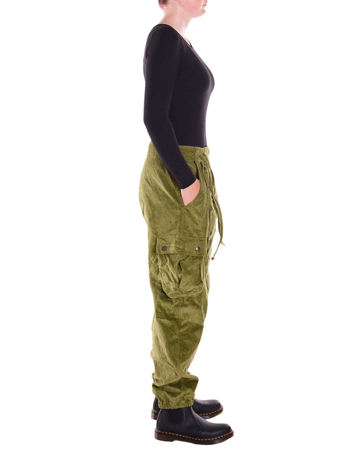 Vishes Cordhose Vishes Cordhose Haremshose warm mit Band und Knöpfe Ethno, Goa, Festival Style
