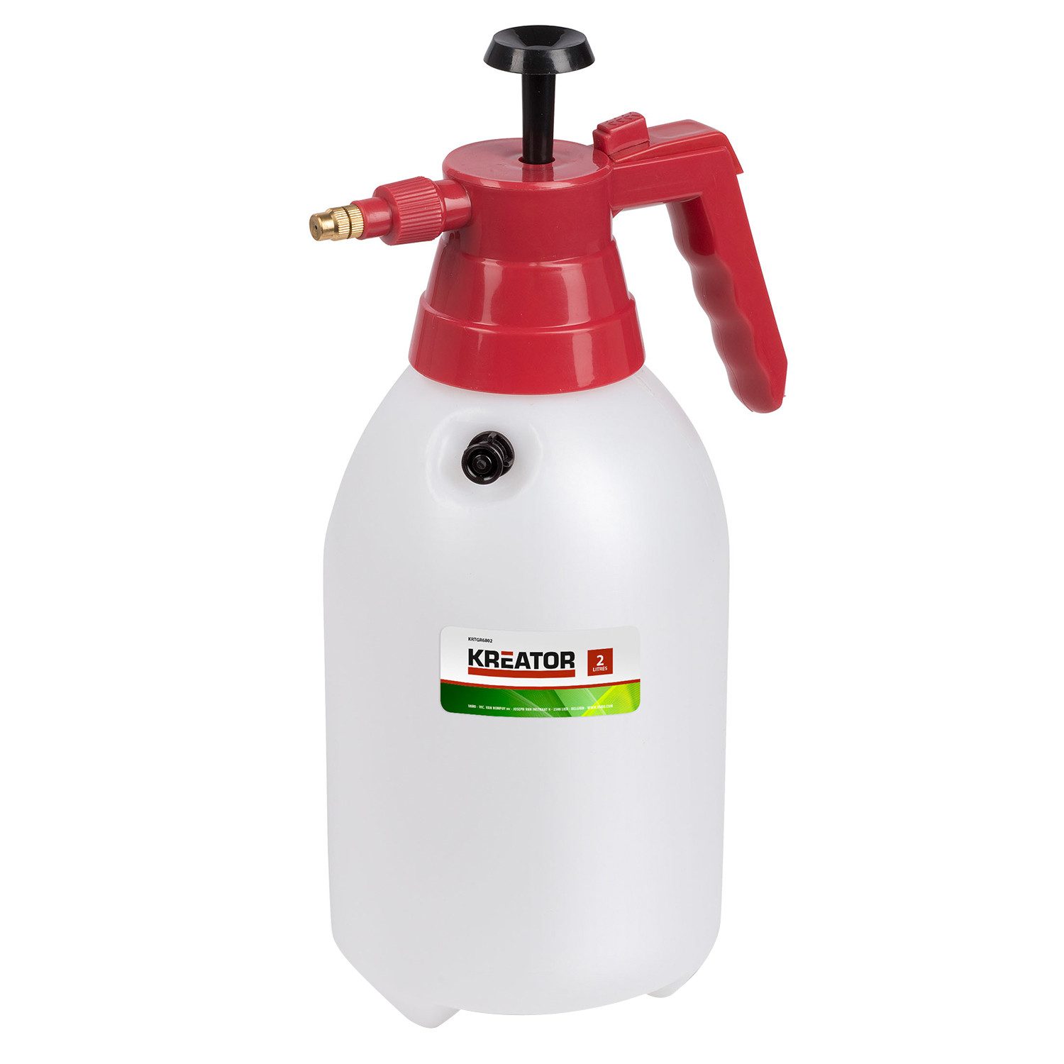 Kreator Drucksprühgerät Sprühflasche, verstellbare Sprühdüse - standsicher durch 3 Standfüße