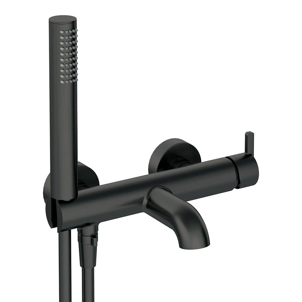 Lomadox Wannenarmatur SILIA-30 mit Duschbrause, schwarz günstig online kaufen