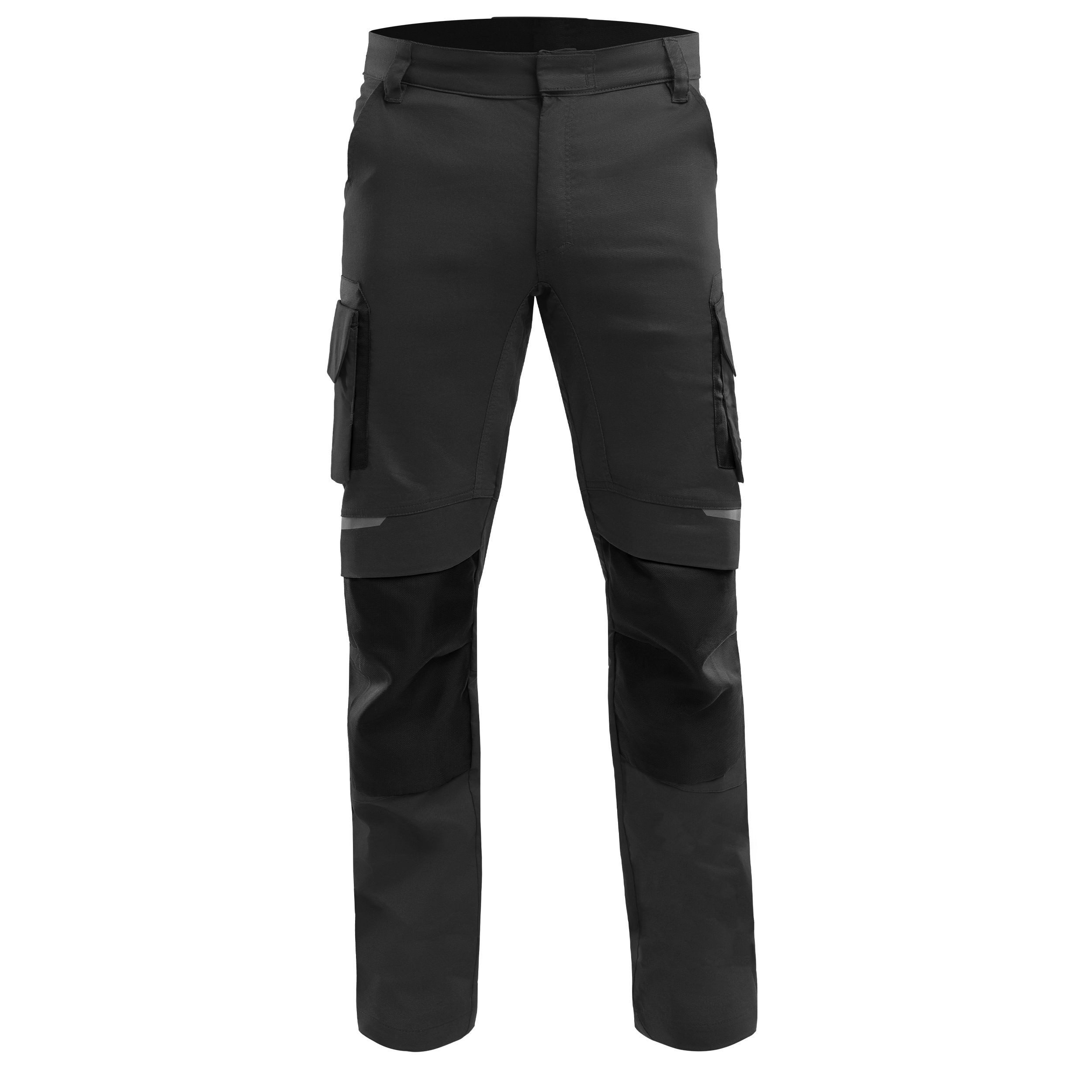 Qualitex Workwear Arbeitsbundhose Arbeitshose Herren Stretch – Slim Fit Cargo Hose mit Taschen (1-tlg) Bequeme Arbeitshose Herren Stretch für Job & Alltag mit Komfort