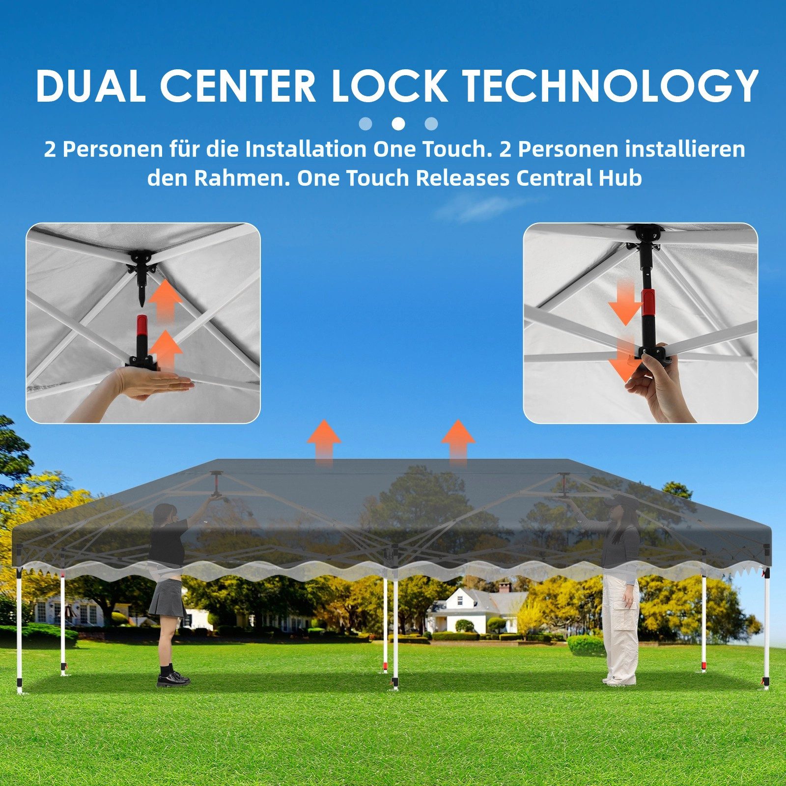 TLGREEN Faltpavillon 3x6M, Pop up Pavillon Winterfest,Wasserdicht Stabil, m günstig online kaufen