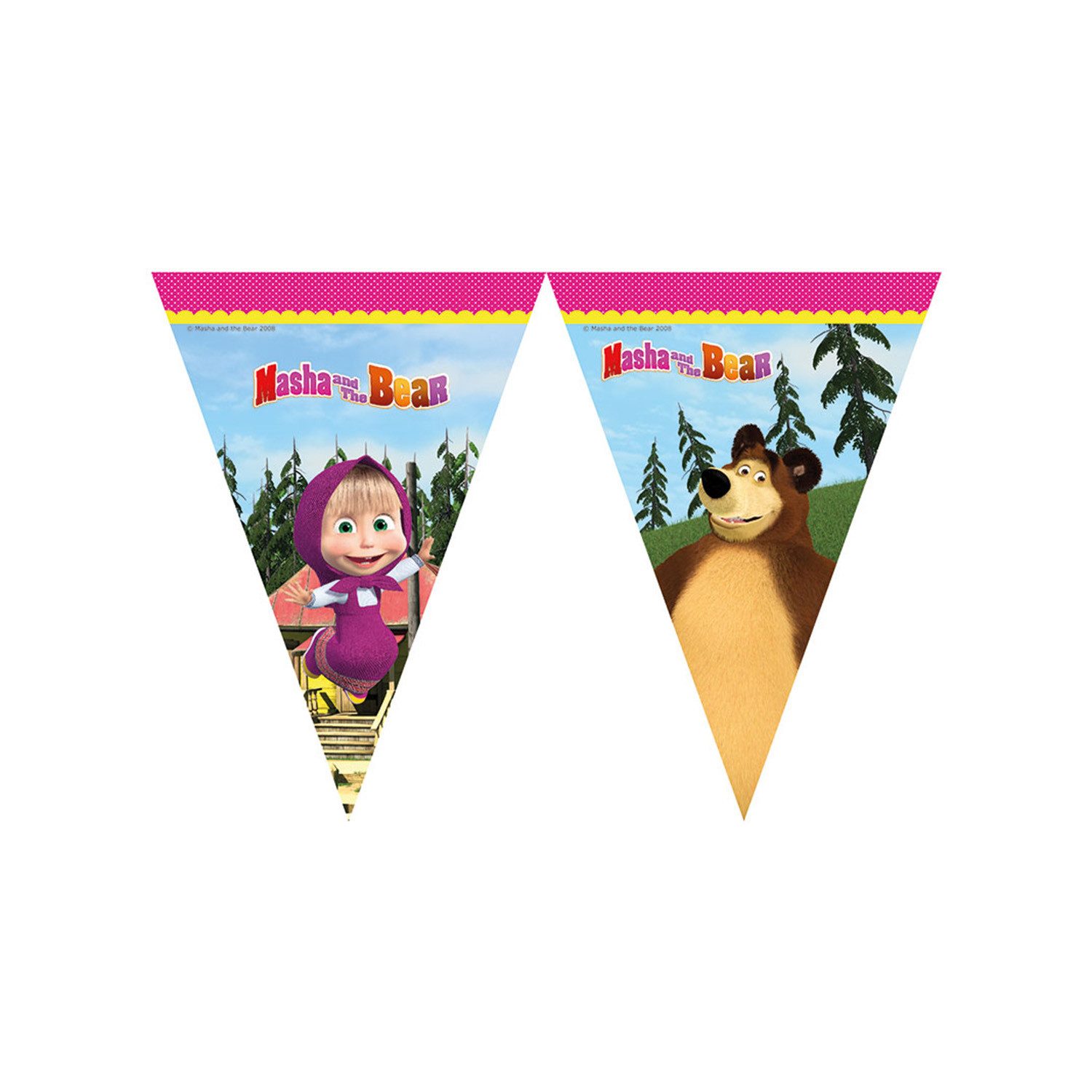 Procos Wimpelkette Wimpelkette PVC Masha 230cm/9Flags.