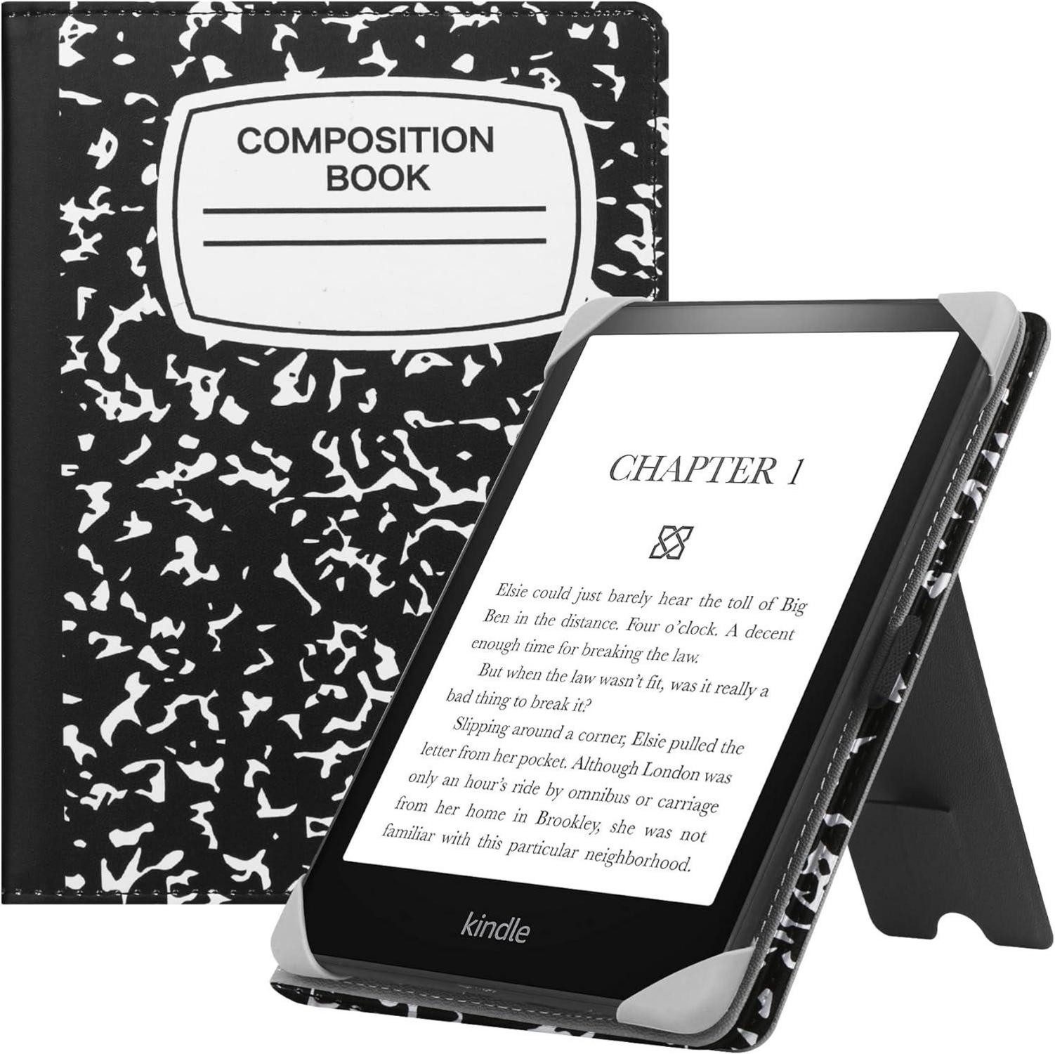 LuxusKollektion E-Reader-Hülle Universal Ständer Hülle für 6-6.8 Zoll eReader, Premium PU Leder Cover