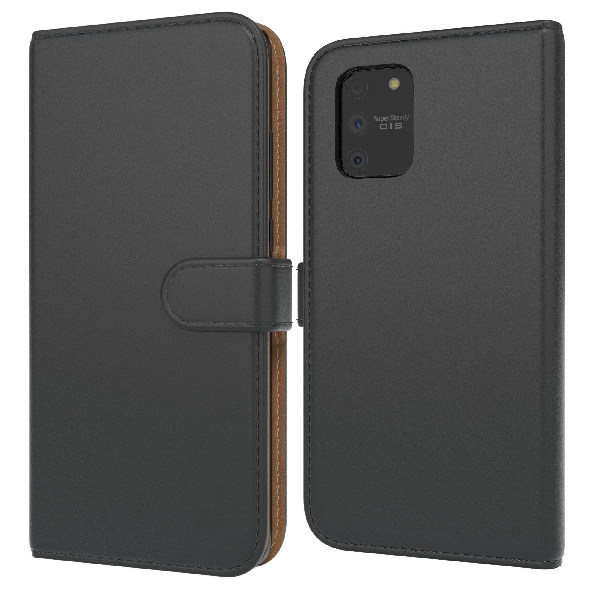 EAZY CASE Handyhülle Uni Bookstyle für Samsung Galaxy S10 Lite 6,7 Zoll, Schutzhülle mit Standfunktion Kartenfach Handytasche aufklappbar Etui