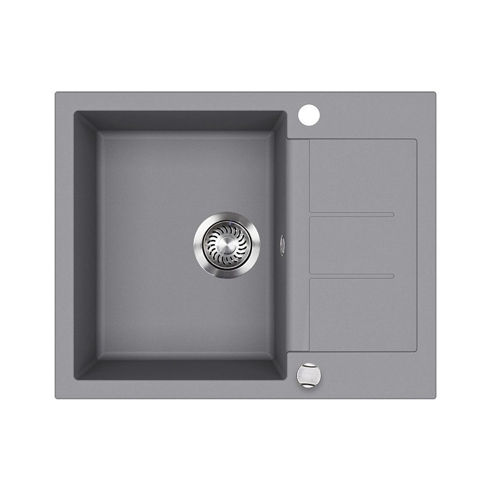 Granitspüle Rom, Grau, 62 x 50 cm