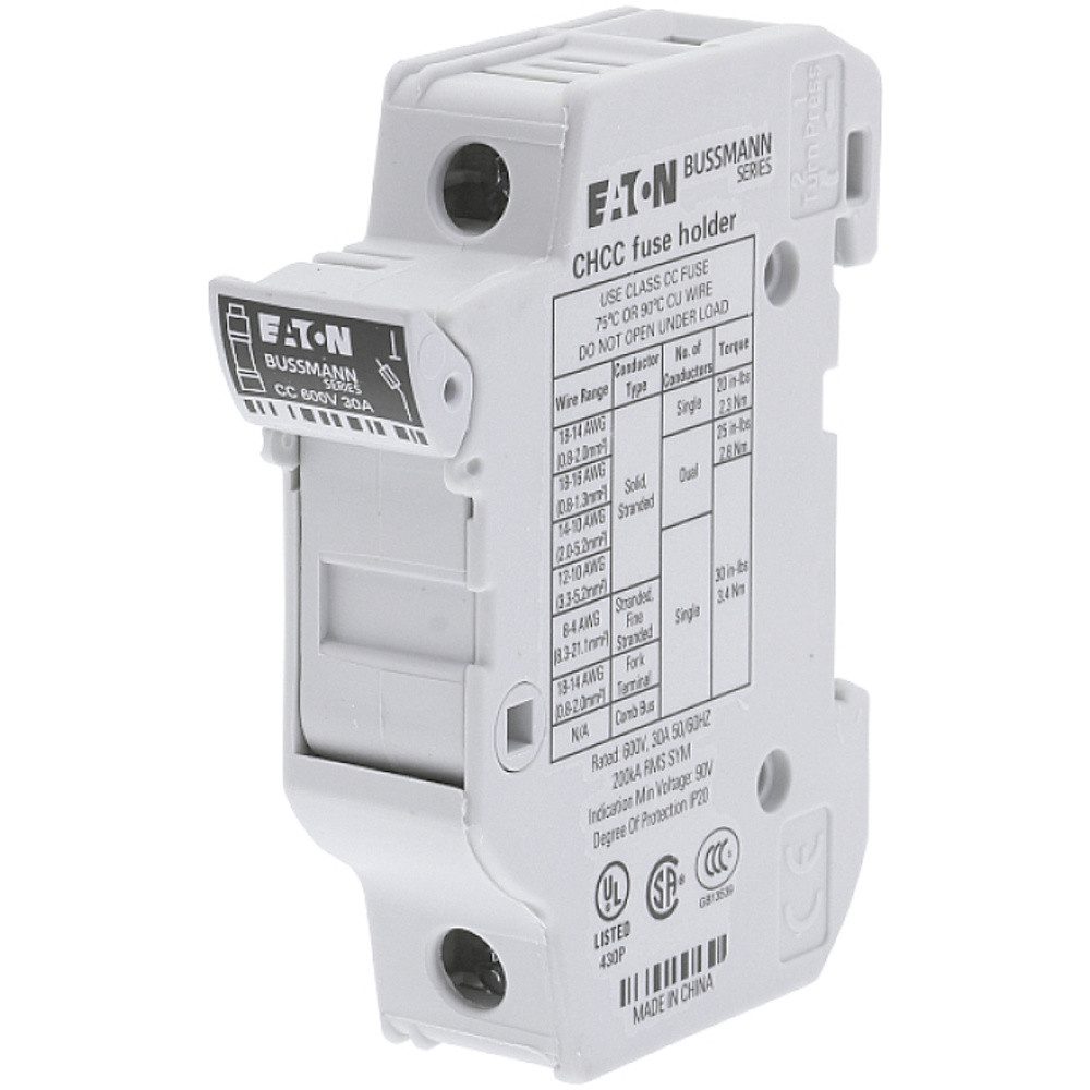 EATON Stromverteiler Eaton CHCC1DU Sicherungshalter 1phasig Passend für (Sicherungen) Feins