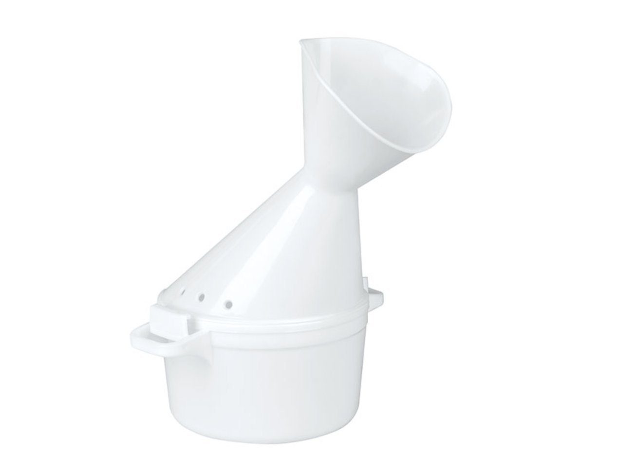 DocMed Inhalator Die preiswerte Gesichtssauna, Komplettset 2-tlg., Gegen Erkältungen, Effektive Porenöffnung, Befreiung der Atemwege, Dampfbad