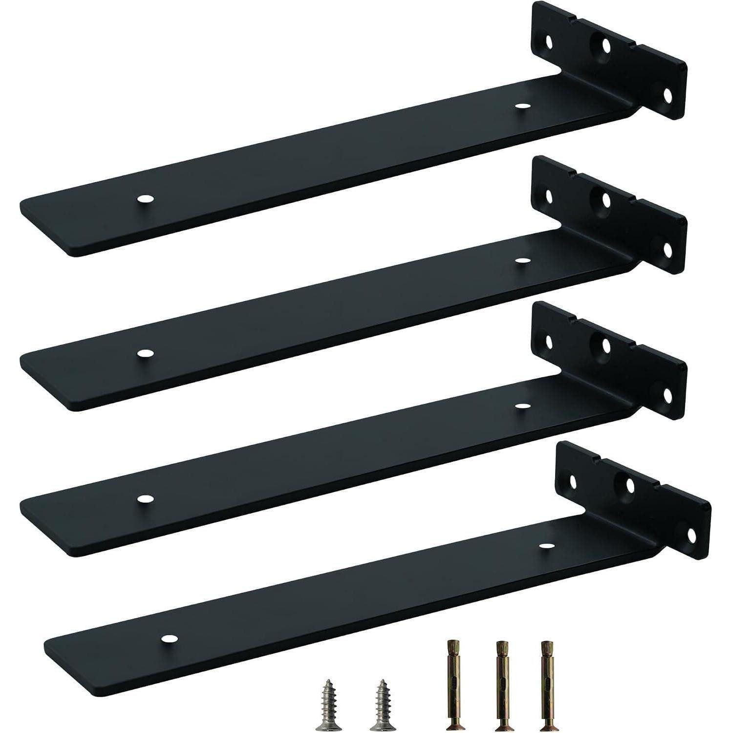 LuxusKollektion Wandregalhalter Schweberegal Halterung 25cm 4er Set, 4-tlg.