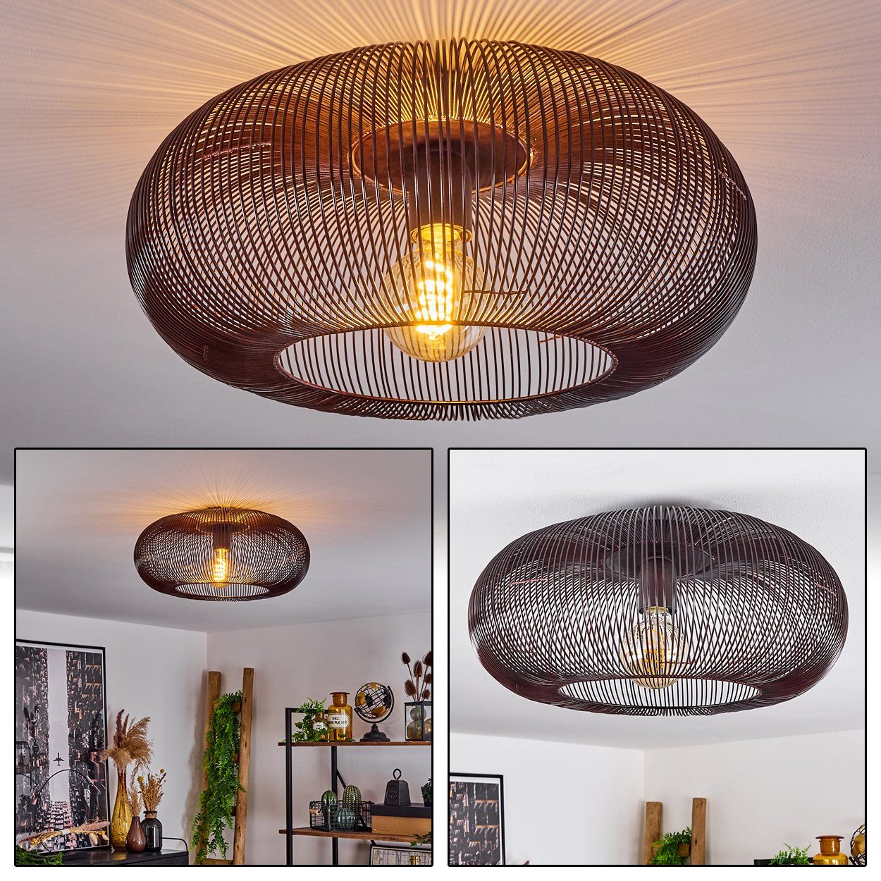 hofstein Deckenleuchte »Modi« Deckenlampe aus Metall günstig online kaufen