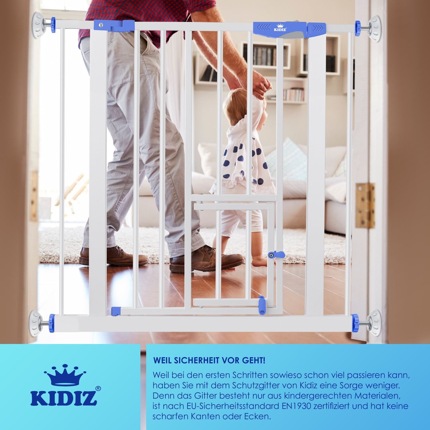 KESSER Türschutzgitter, Türschutzgitter Absperrgitter Treppengitter Kindergitter