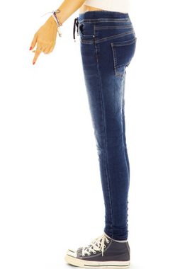 be styled Röhrenjeans Hüftige Slim fit Hose Jeans mit elastischem Gummizug - Damen - j2p mit Stretch-Anteil, 5-Pocket-Style