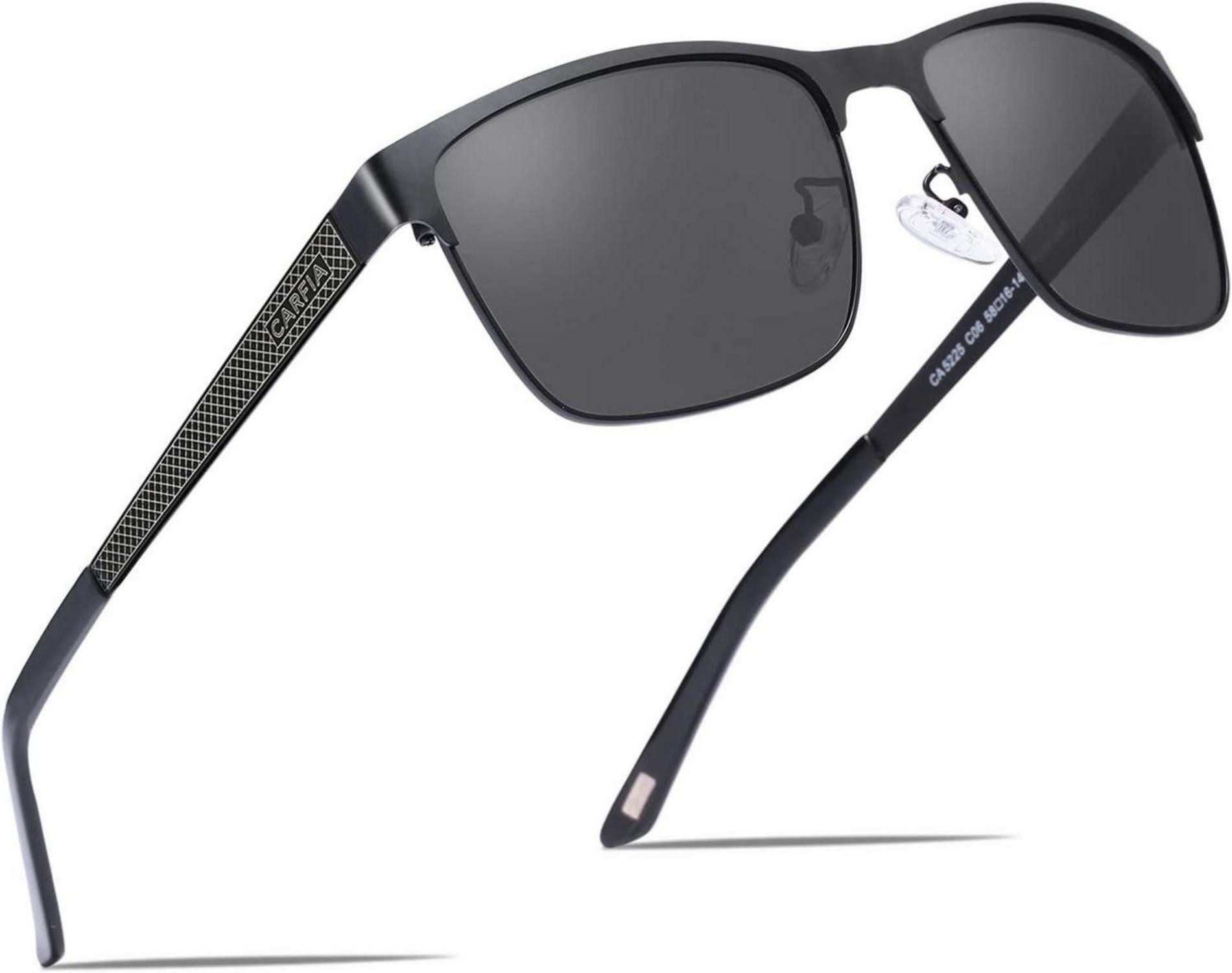 Sonnenbrille Polarisierte Herren Sonnenbrille Metallrahmen UV 400 Sportbrille