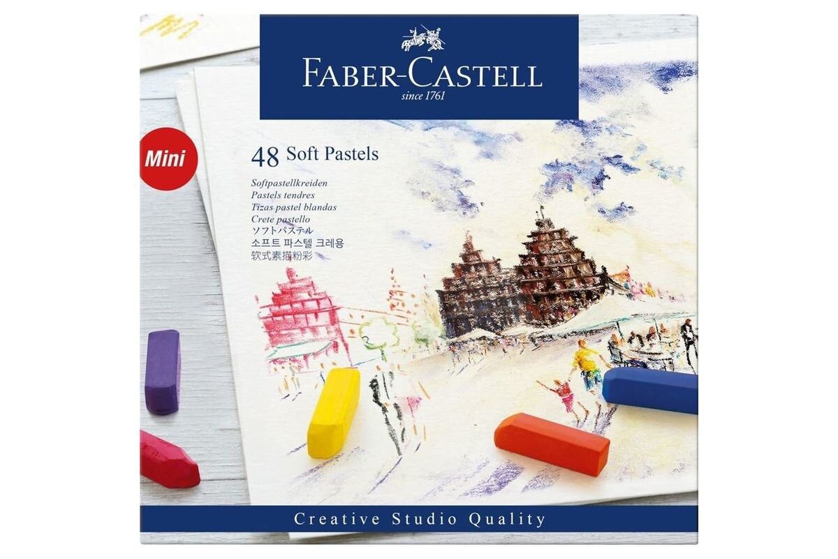 Faber-Castell Malkreide FABER-CASTELL Softpastellkreiden Mini 48er Kartonetui