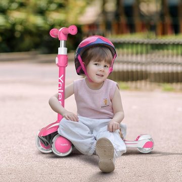 YOLEO Scooter Faltbarer Kinderoller Kinderscooter Dreiradscooter ab 3 Jahre