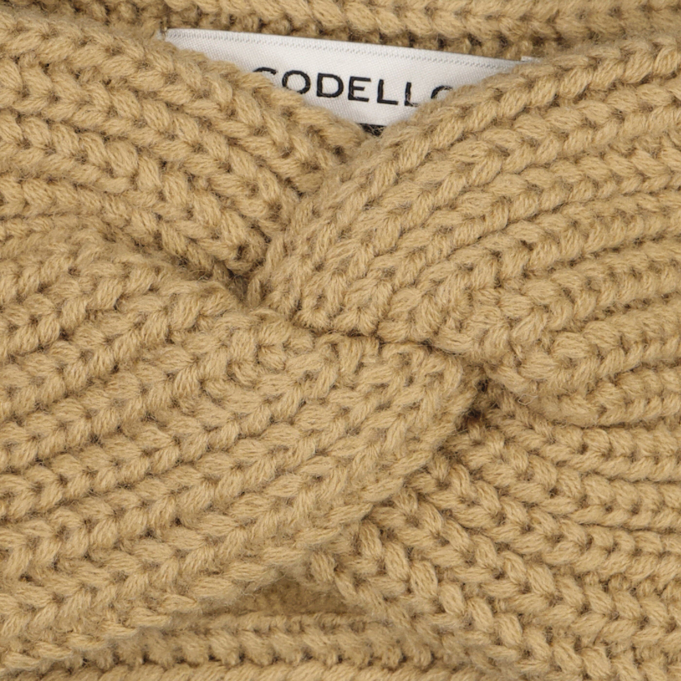 Codello Stirnband im beige Turban-Stil