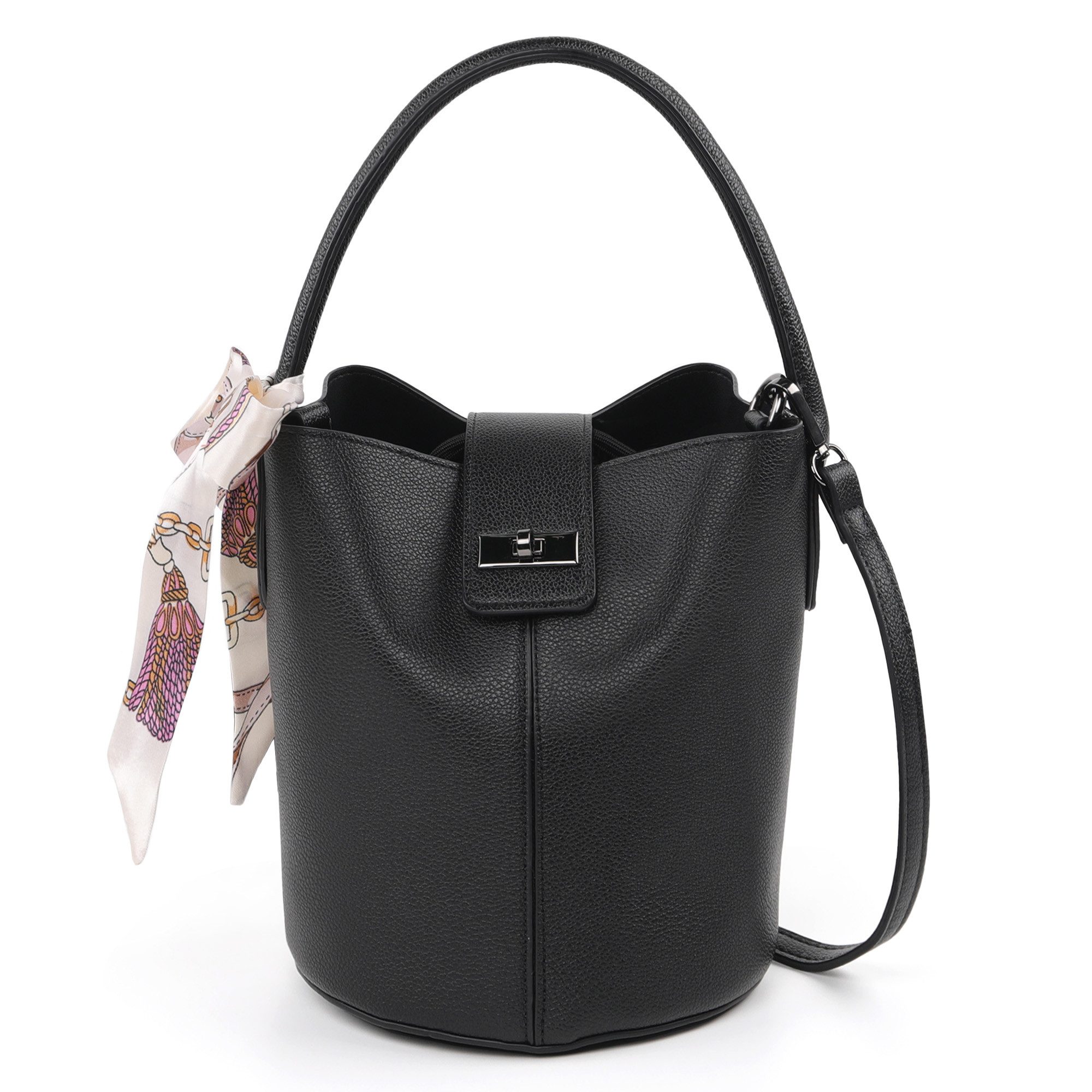 TANTOMI Umhängetasche Damen Beuteltasche Klein, Schultertasche & Umhängetasche, mit Verstellbar Abnehmbarem Schultergurt und Taschentuch