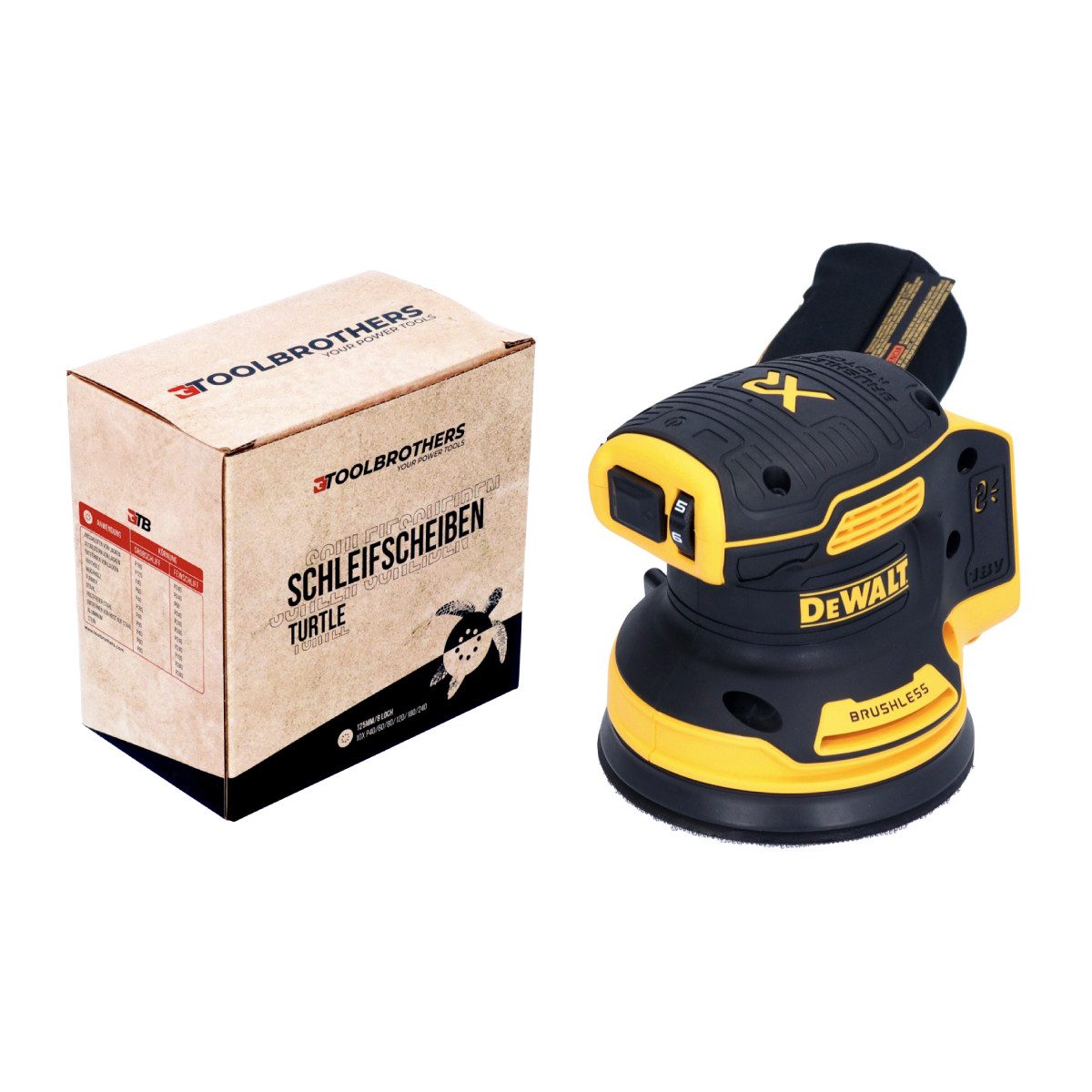 DeWalt Akku-Exzenterschleifer DCW 210 N Akku Exzenterschleifer 18 V 125 mm Brushless Solo + 1x