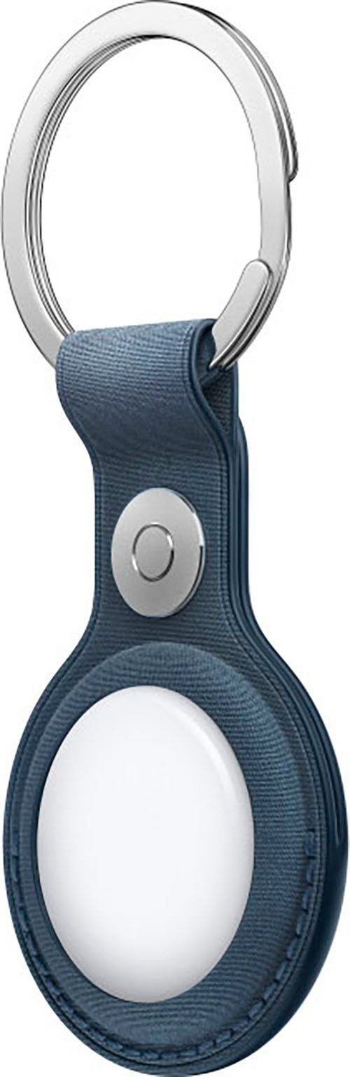 Apple AirTag) AirTag Schlüsselanhänger (ohne Pazifikblau Feingewebe